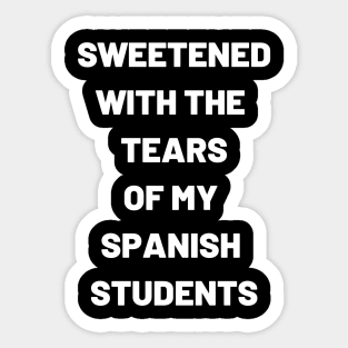 Funny Personalized Gift Idea for Spanish Teacher Sticker